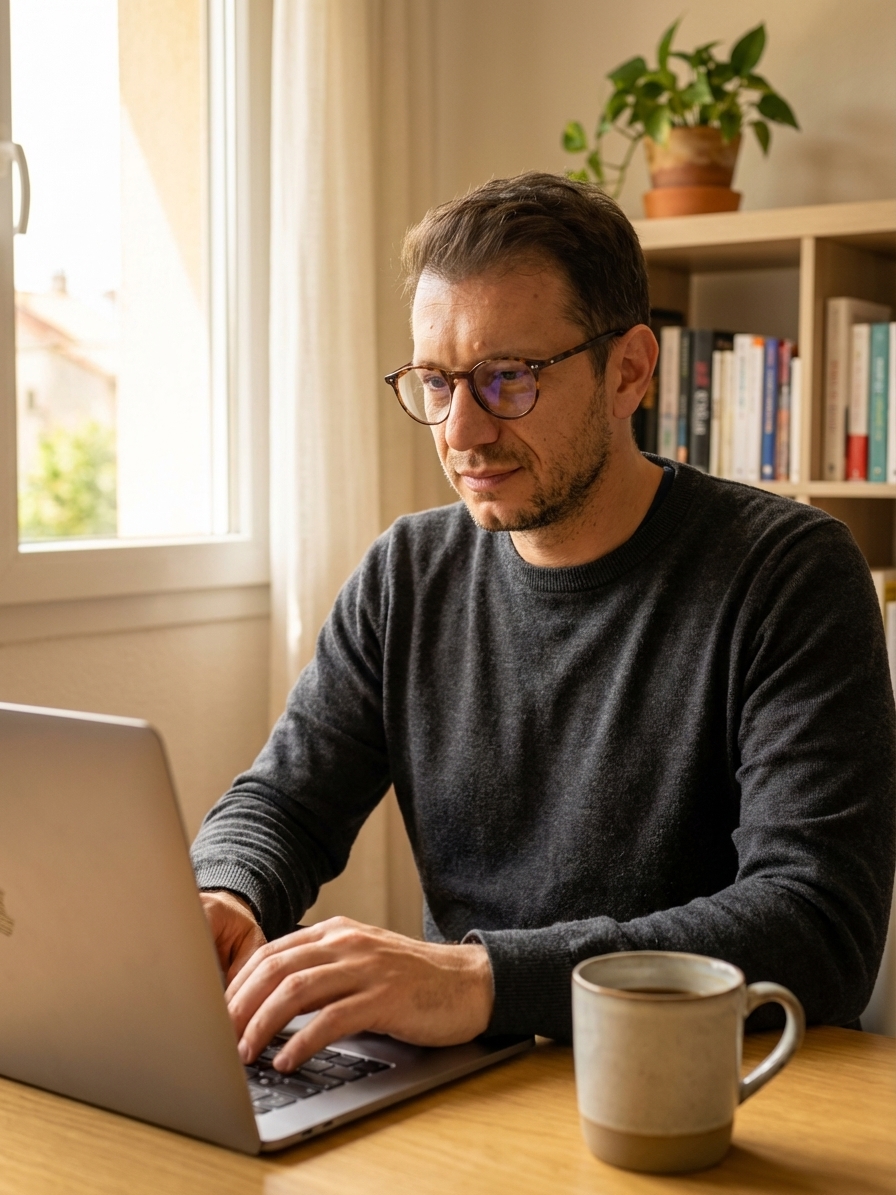 Andi working on the Pioneara Protocol